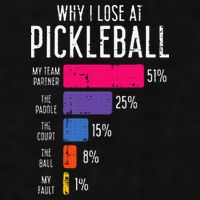 Why I Lose At Pickleball Funny Pickle Ball Ladies PosiCharge Tri-Blend Wicking Tank