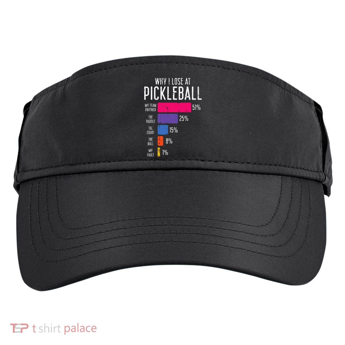 Why I Lose At Pickleball Funny Pickle Ball Adult Drive Performance Visor