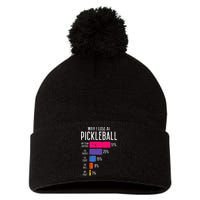 Why I Lose At Pickleball Funny Pickle Ball Pom Pom 12in Knit Beanie