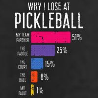 Why I Lose At Pickleball Funny Pickle Ball Microfiber Hand Towel