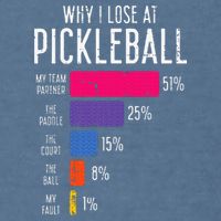 Why I Lose At Pickleball Funny Pickle Ball Garment-Dyed Sweatshirt