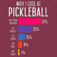 Why I Lose At Pickleball Funny Pickle Ball 16oz Travel Tumbler