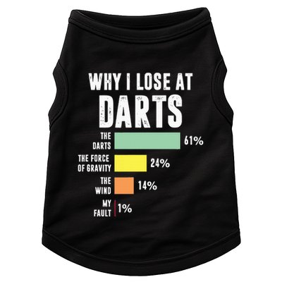 Why I Lose At Darts Funny Darts Player Doggie Tank
