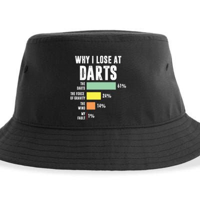 Why I Lose At Darts Funny Darts Player Sustainable Bucket Hat