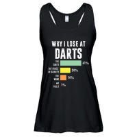 Why I Lose At Darts Funny Darts Player Ladies Essential Flowy Tank