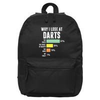 Why I Lose At Darts Funny Darts Player 16 in Basic Backpack