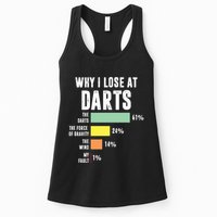 Why I Lose At Darts Funny Darts Player Womens Tank Top