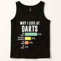 Why I Lose At Darts Funny Darts Player Tank Top