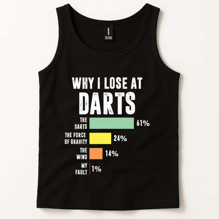 Why I Lose At Darts Funny Darts Player Tank Top