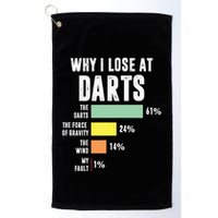 Why I Lose At Darts Funny Darts Player Golf Towel