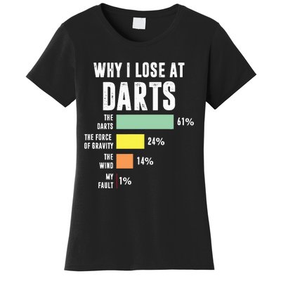 Why I Lose At Darts Funny Darts Player Women's T-Shirt