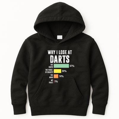 Why I Lose At Darts Funny Darts Player Kids Hoodie