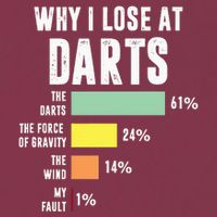 Why I Lose At Darts Funny Darts Player 16oz Travel Tumbler