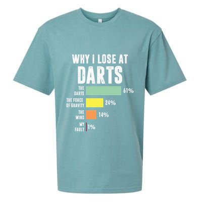 Why I Lose At Darts Funny Darts Player Sueded Cloud Jersey T-Shirt