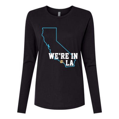 We’Re In La Womens Cotton Relaxed Long Sleeve T-Shirt