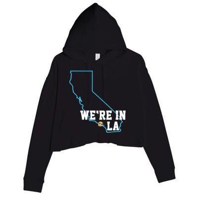 We’Re In La Crop Fleece Hoodie