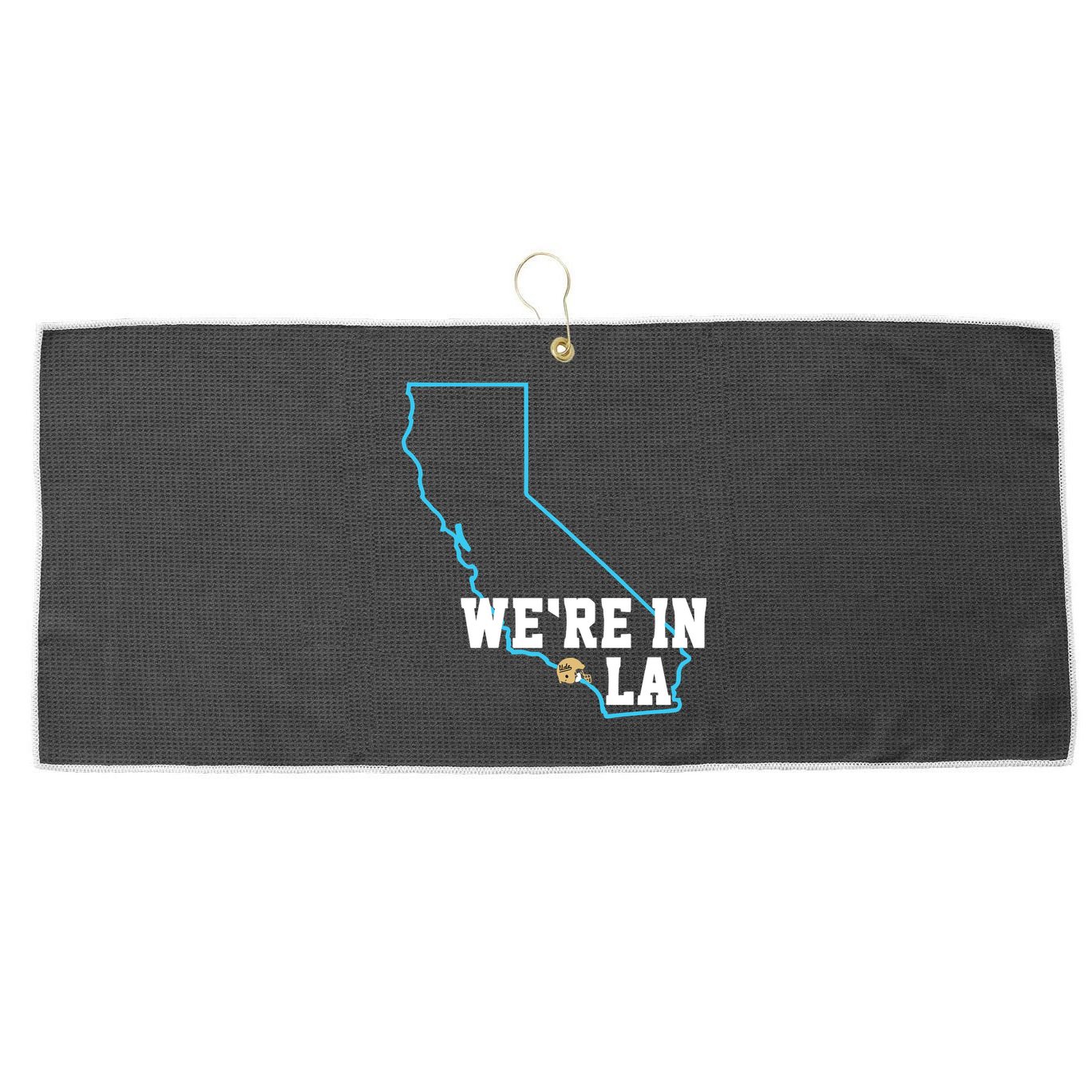 We’Re In La Large Microfiber Waffle Golf Towel