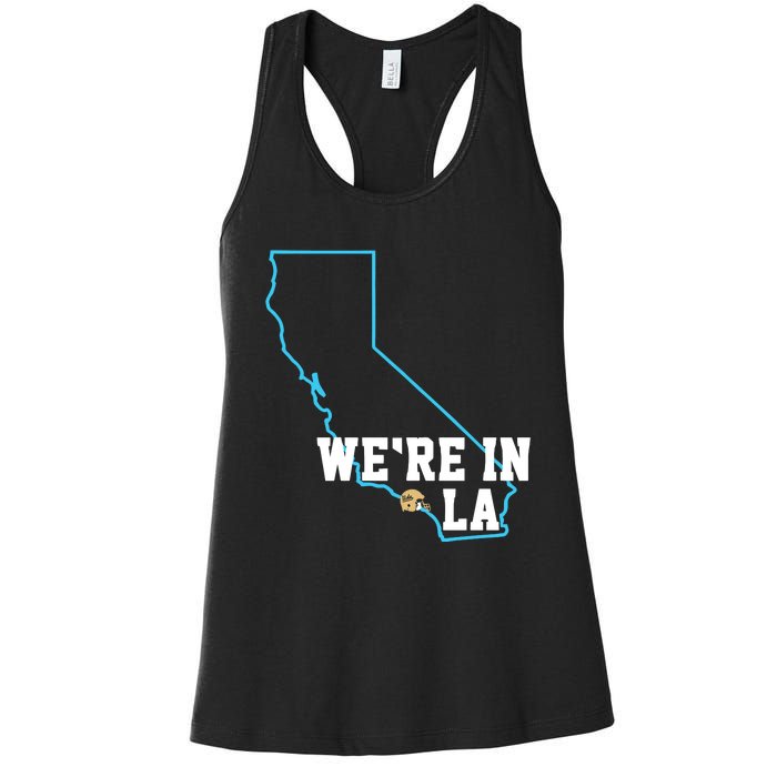 We’Re In La Women's Racerback Tank