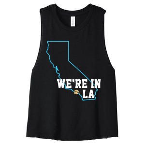 We’Re In La Women's Racerback Cropped Tank