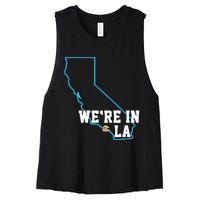 We’Re In La Women's Racerback Cropped Tank