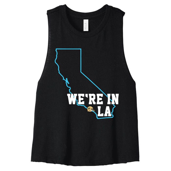 We’Re In La Women's Racerback Cropped Tank