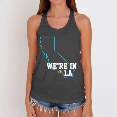 We’Re In La Women's Knotted Racerback Tank