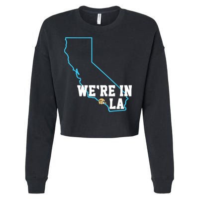 We’Re In La Cropped Pullover Crew