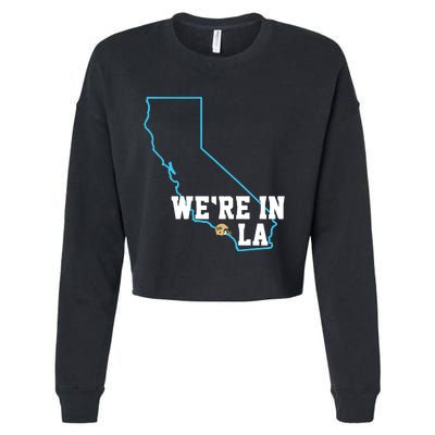 We’Re In La Cropped Pullover Crew