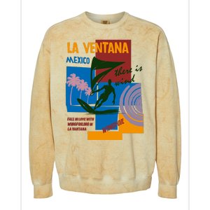 Wingfoil In La Ventana Mexico. Colorblast Crewneck Sweatshirt