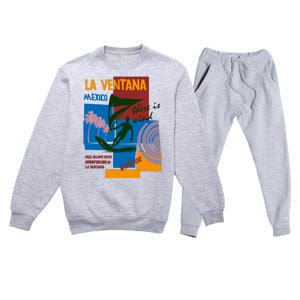 Wingfoil In La Ventana Mexico. Premium Crewneck Sweatsuit Set