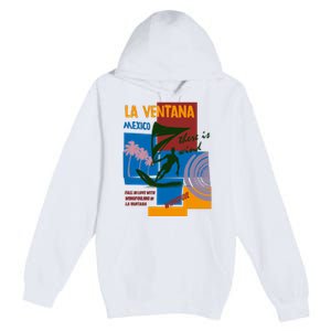 Wingfoil In La Ventana Mexico. Premium Pullover Hoodie