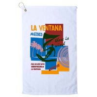 Wingfoil In La Ventana Mexico. Platinum Collection Golf Towel