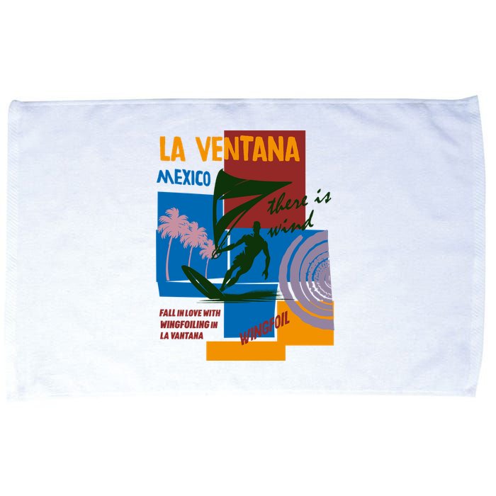 Wingfoil In La Ventana Mexico. Microfiber Hand Towel