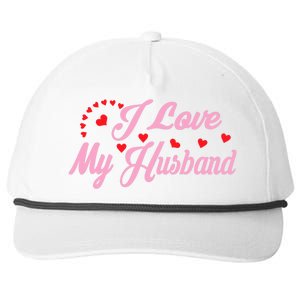 Wo I Love My Husband Wo's Coupless Snapback Five-Panel Rope Hat