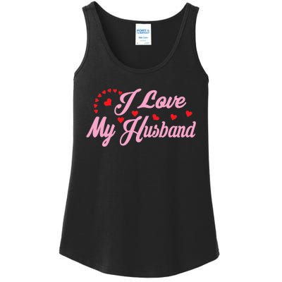 Wo I Love My Husband Wo's Coupless Ladies Essential Tank