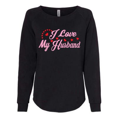 Wo I Love My Husband Wo's Coupless Womens California Wash Sweatshirt