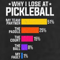 Why I Lose At Pickleball Humor Funny Pickleballers Golf Towel