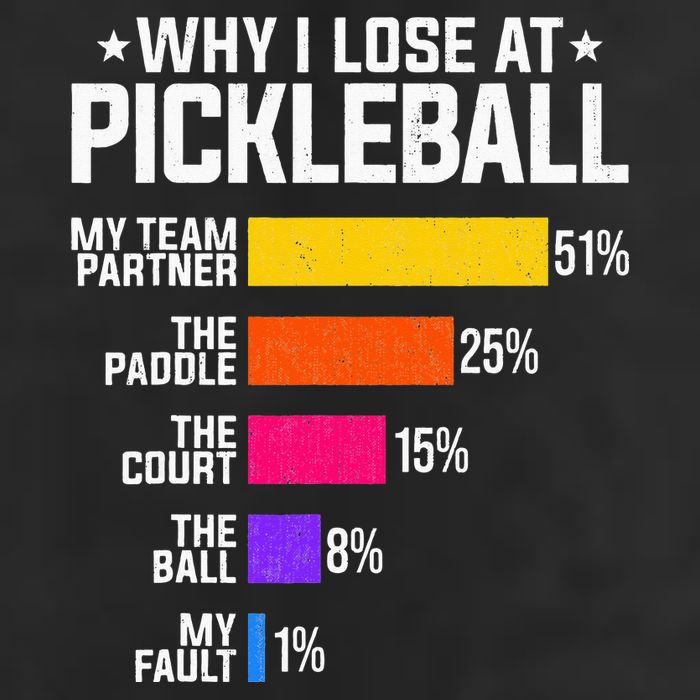 Why I Lose At Pickleball Humor Funny Pickleballers Golf Towel