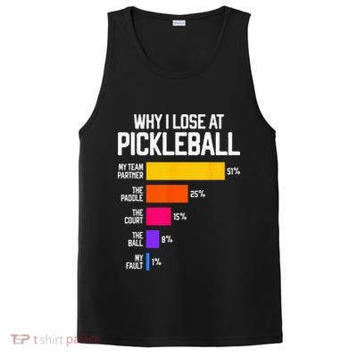 Why I Lose At Pickleball Humor Funny Pickleballers PosiCharge Competitor Tank