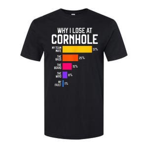 Why I Lose At Cornhole Humor Toss Like A Boss Softstyle CVC T-Shirt