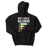 Why I Lose At Billiards Funny Billiards Player Gift Kids Hoodie