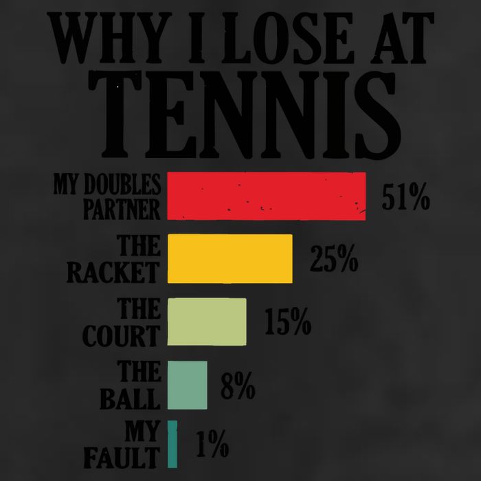 Why I Lose At Tennis 7 Panel Mesh Trucker Snapback Hat