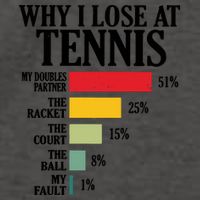 Why I Lose At Tennis Vector Backpack