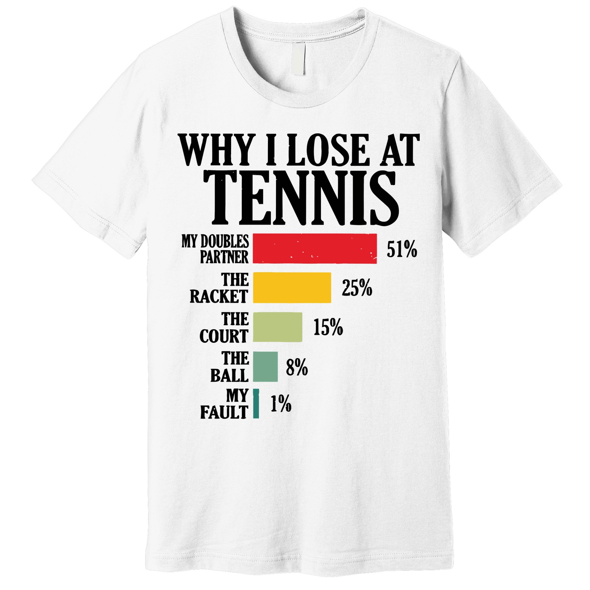 Why I Lose At Tennis Premium T-Shirt