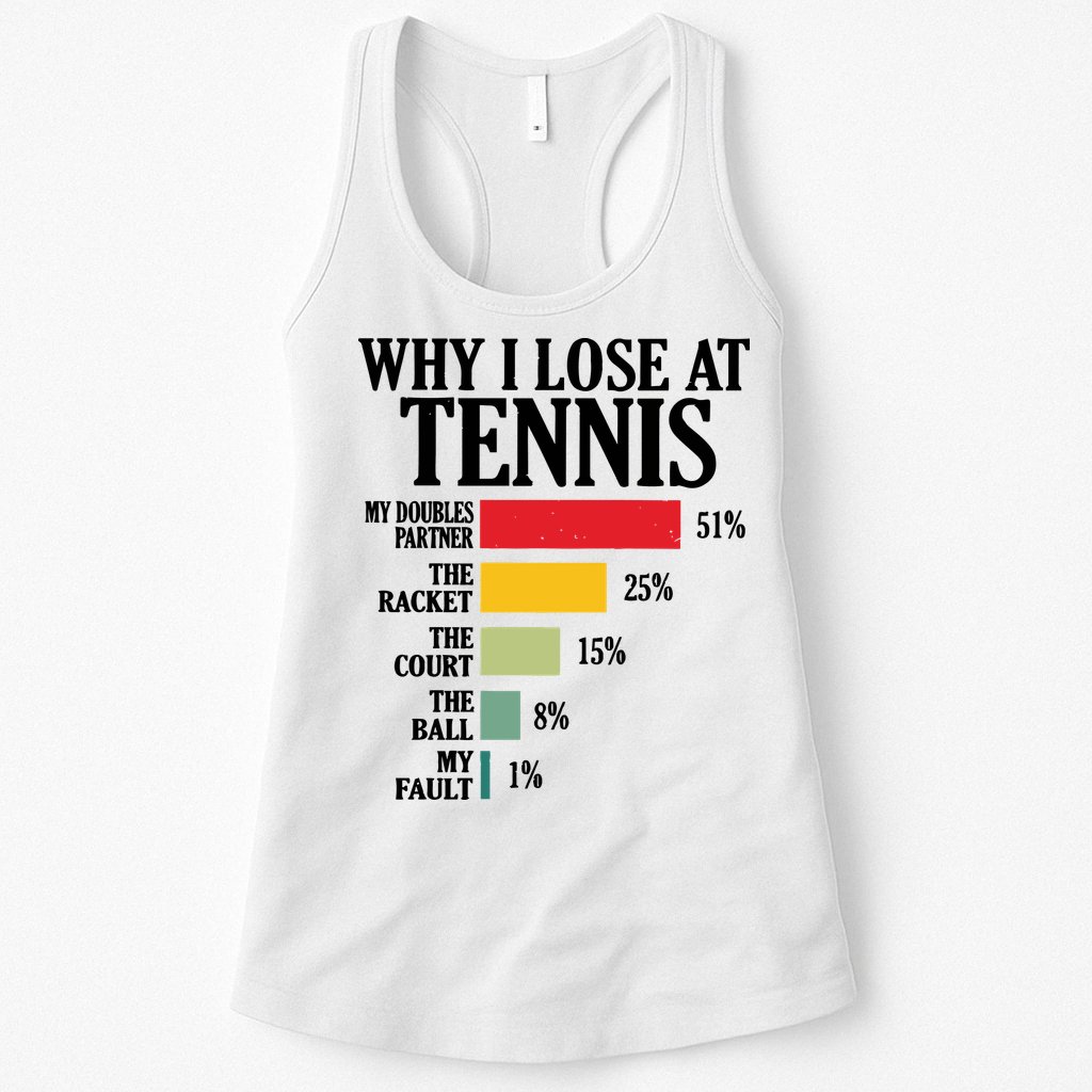 Why I Lose At Tennis Womens Tank Top