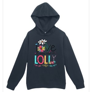 Womens I Love Being Called Lolly Sunflower Mother's Day Urban Pullover Hoodie