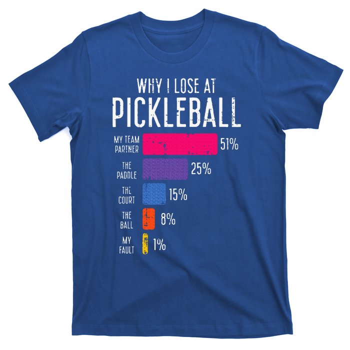 Why I Lose At Pickleball T-Shirt