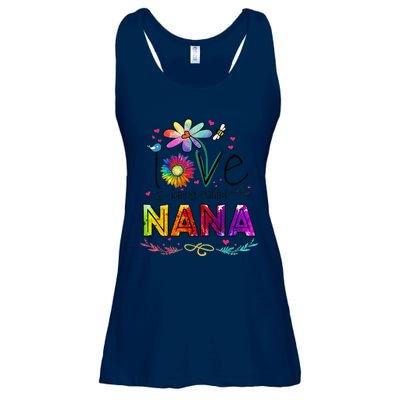 Womens I Love Being Called Nana Daisy Flower Cute Mother's Day Ladies Essential Flowy Tank