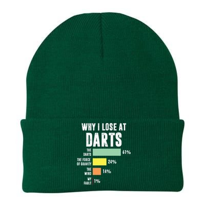 Why I Lose At Darts Funny Darts Player Knit Cap Winter Beanie