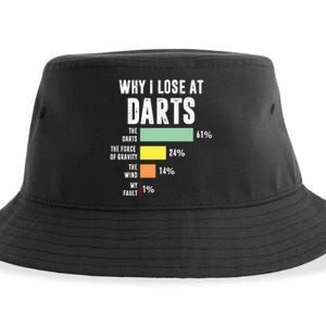 Why I Lose At Darts Funny Darts Player Sustainable Bucket Hat